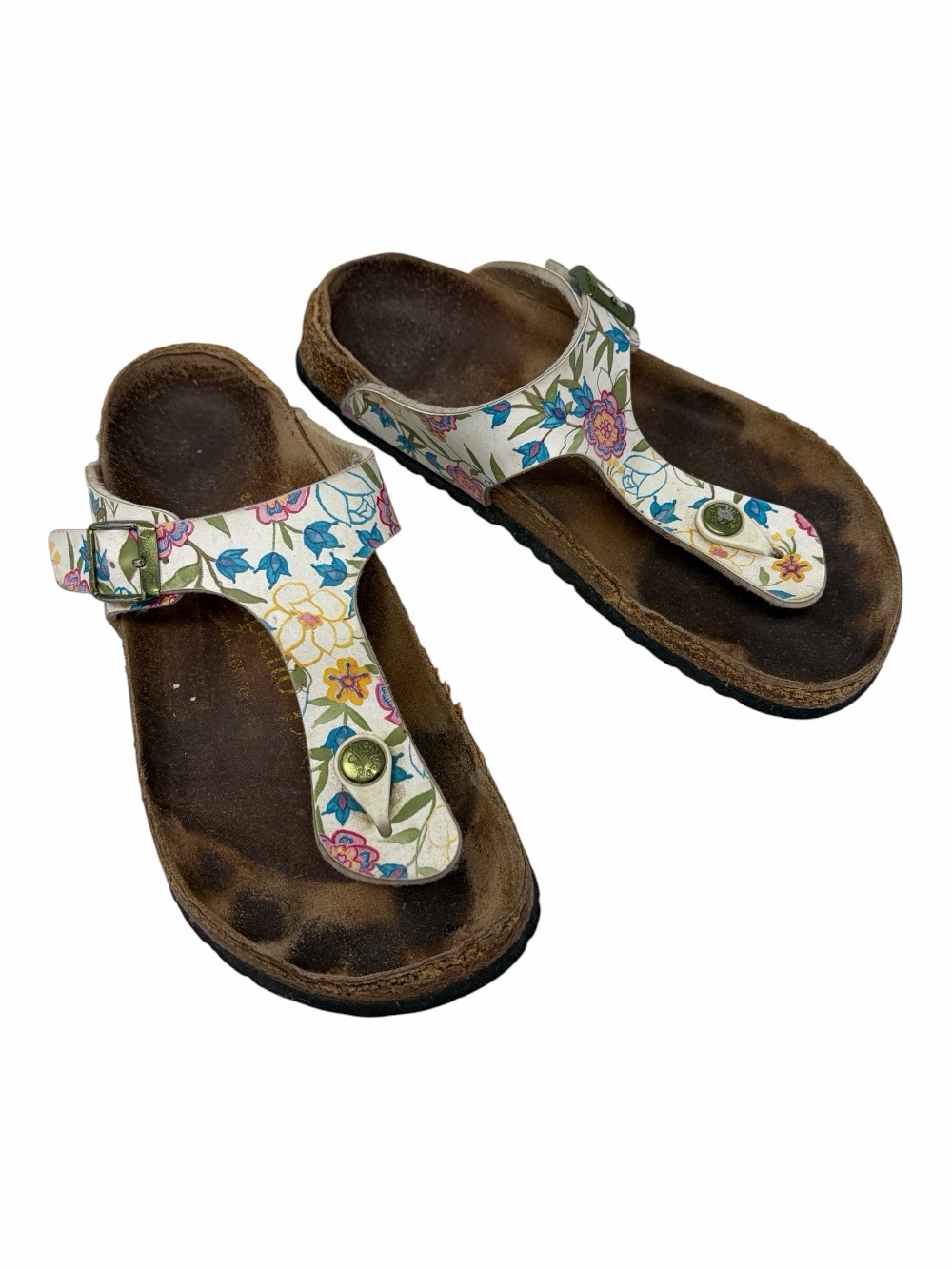 Women’s Gizeh Papillio Birkenstock Floral Size 240 Wide US 6 6.5 EU 37 Flip Flop